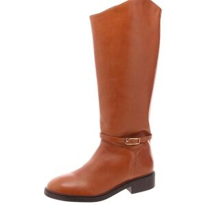 New nib arezzo leather knee high riding boots sz 8m ladies $185 Rtl!